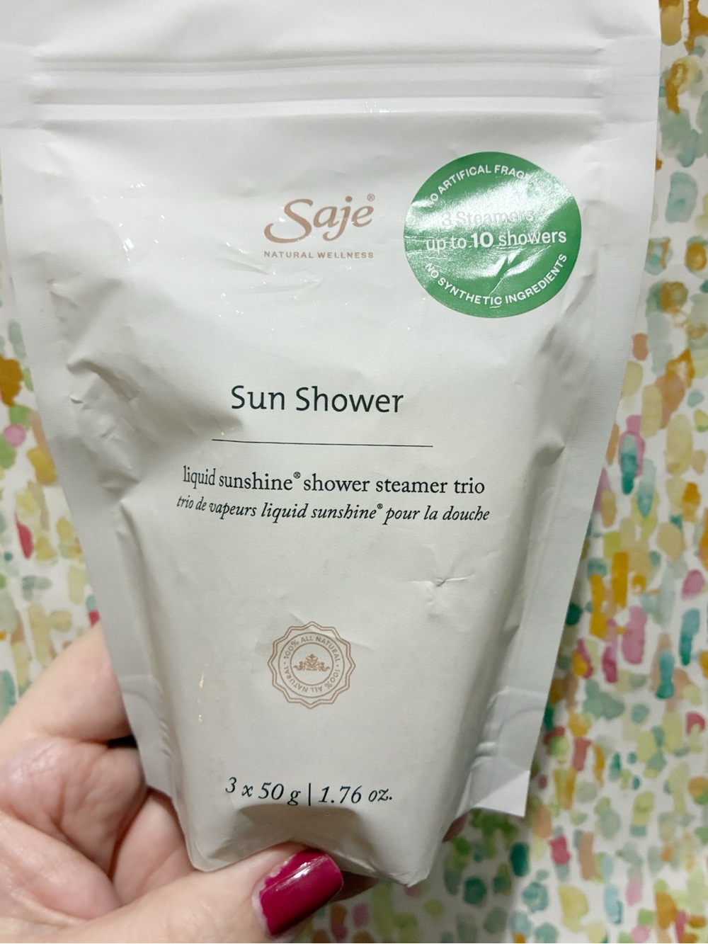 [ FREE w/ $25 purchase ] Saje Sun Shower Shower Steamers